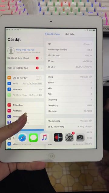 Apple iPad Air 1 16GB Bạc. Mua bán Máy tính bảng tại Quận Hai Bà Trưng Hà Nội được đăng bởi Gia Đồng hình 1
