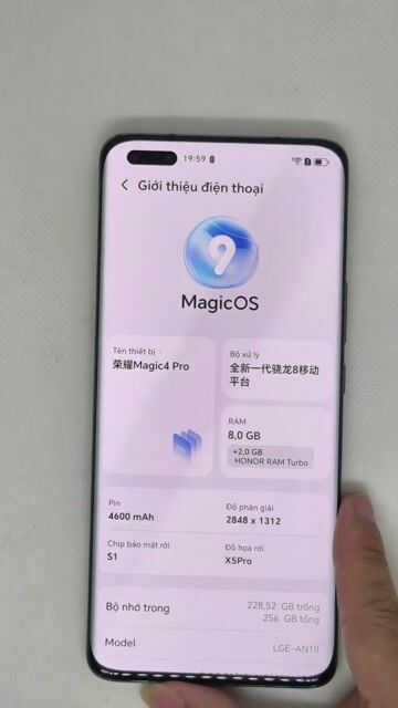 Honor Magic4 Pro Đen 8/256GB, cod toàn quốc . Mua bán Điện thoại tại Quận Thanh Xuân Hà Nội được đăng bởi Đỗ Mạnh Nhuận hình 1