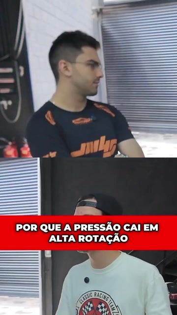 Por que a pressão cai em alta rotação