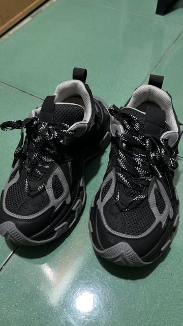 Giày thể thao unisex đen size 39 độn đế 7cm. Mua bán Giày dép tại Huyện Châu Thành Tây Ninh được đăng bởi Phan Huy hình 1