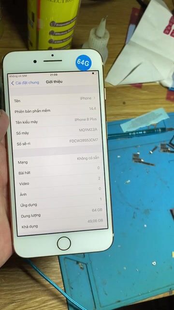 iPhone 8 Plus 64GB Quốc Tế Vàng. Mua bán Điện thoại tại Quận Hoàng Mai Hà Nội được đăng bởi Tuyến Minh hình 1