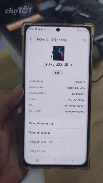 Samsung Galaxy S22 Ultra 128GB Mỹ Màn OLED. Mua bán Điện thoại tại Quận Đống Đa Hà Nội được đăng bởi tshop tây sơn hình 1