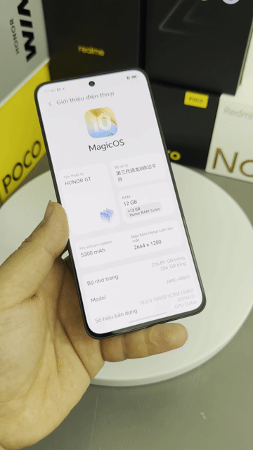 Honor GT Xám 256GB 12GB Game ngon. Mua bán Điện thoại tại Thành phố Nam Định Nam Định được đăng bởi Trí Dũng Store hình 1