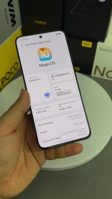 Honor GT Xám 256GB 12GB Game ngon. Mua bán Điện thoại tại Thành phố Nam Định Nam Định được đăng bởi Trí Dũng Store hình 1