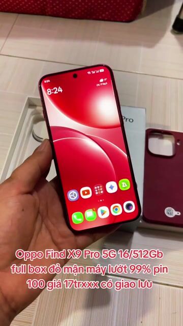 Oppo Find X9 Pro 5G 16/512Gb pin 100 lướt 99%zin . Mua bán Điện thoại tại Thành phố Mỹ Tho Tiền Giang được đăng bởi LH Max Dilys hình 1