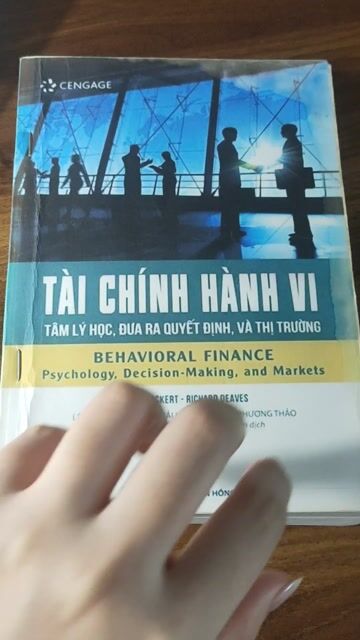 Sách Tài chính hành vi Lucy F. Ackert. Mua bán Sách tại Quận 11 Tp Hồ Chí Minh được đăng bởi Luna Nguyen hình 1