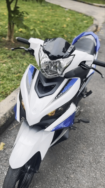 Yamaha Exciter 135 Trắng xanh Côn tay Việt Nam. Mua bán Xe máy tại Quận Bình Tân Tp Hồ Chí Minh được đăng bởi Nguyễn Trường Anh hình 1