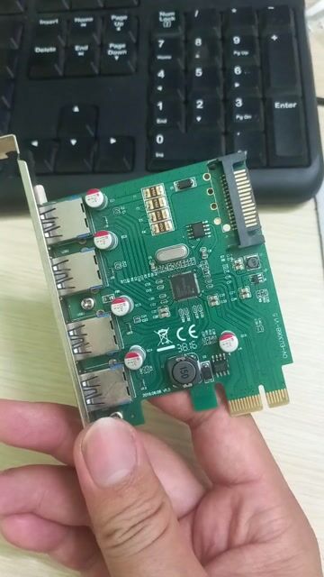 Card mở rộng USB 4 cổng USB 3.0 PCIe x1. Mua bán Linh kiện (RAM, Card...) tại Huyện Mỹ Tú Sóc Trăng được đăng bởi Vĩnh Tân hình 1
