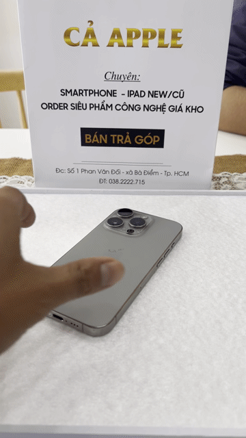 15 Pro VN 128gb titan zin ốc đẹp có GL. Mua bán Điện thoại tại Huyện Hóc Môn Tp Hồ Chí Minh được đăng bởi Tuấn hình 1