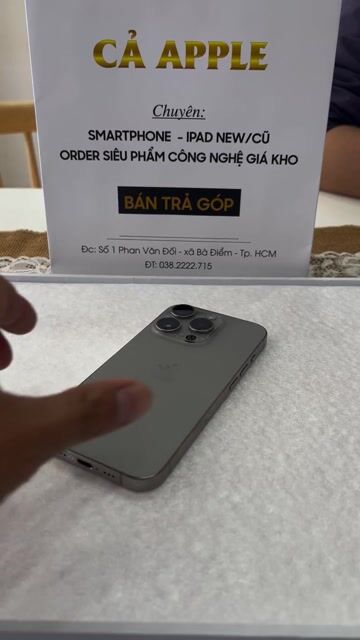 15 Pro VN 128gb titan zin ốc đẹp có GL. Mua bán Điện thoại tại Huyện Hóc Môn Tp Hồ Chí Minh được đăng bởi Tuấn hình 1