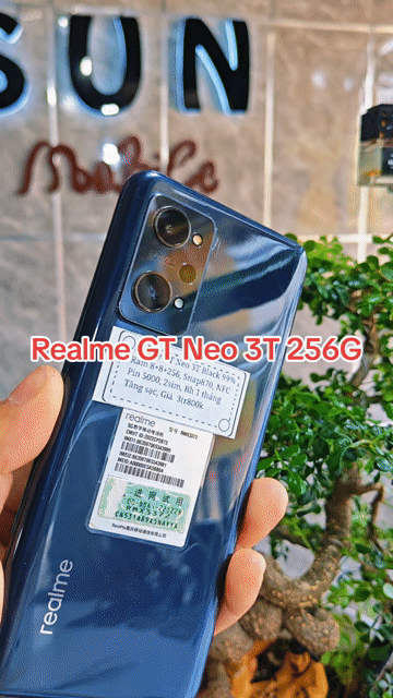 Realme GT Neo 3T R8+256 Snap870 NFC Pin5000 Zin . Mua bán Điện thoại tại Huyện Trảng Bàng Tây Ninh được đăng bởi Sun Mobile Shop Điện Thoại Trảng Bàng Tây Ninh 01 hình 1