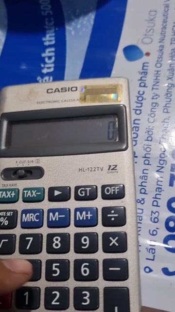 Máy tính bỏ túi Casio HL-122TV Bạc. Mua bán Đồ dùng văn phòng tại Quận Tân Bình Tp Hồ Chí Minh được đăng bởi A Thịnh ve chai 50k trở lại hình 1