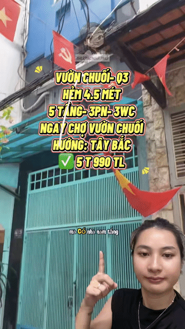 Mua bán Nhà ở Quận 3 Tp Hồ Chí Minh giá 5,99 tỷ