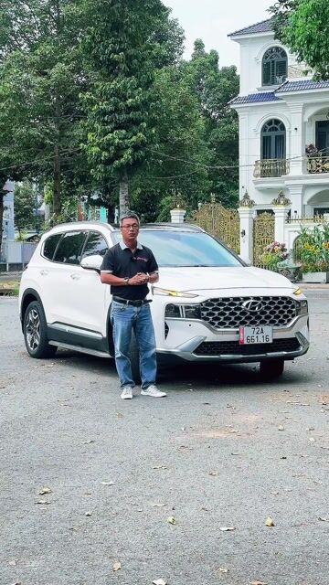 Hyundai Santafe 2022 Trắng. Mua bán Ô tô tại Thành phố Thủ Đức Tp Hồ Chí Minh được đăng bởi Kênh Xe Lướt 24h hình 1