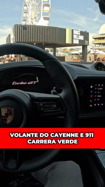 VOLANTE DO CAYENNE E 911 CARRERA VERDE