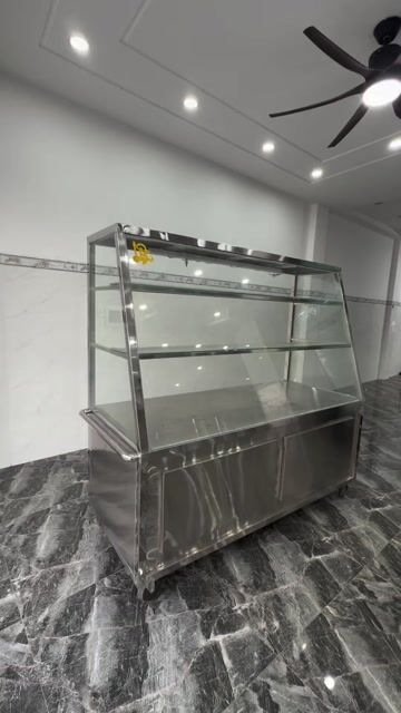 Quầy cơm Inox 304 1m82x1m8x72cm. Mua bán Tủ, kệ gia đình tại Thành phố Thuận An Bình Dương được đăng bởi Lộc Lộc  hình 1