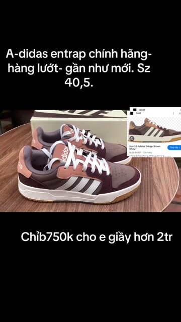 Giày thể thao Adidas Entrap Unisex 40.5. Mua bán Giày dép tại Huyện Phúc Thọ Hà Nội được đăng bởi Bon Shoes hình 1