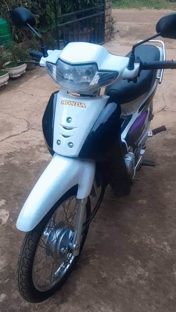 Honda Wave 2005 Trắng Đen. Mua bán Xe máy tại Huyện Đơn Dương Lâm Đồng được đăng bởi Hau Le hình 1