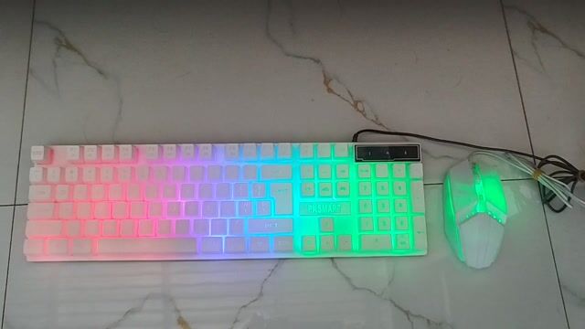 Combo phím chuột giả cơ LED RGB Trắng. Mua bán Phụ kiện (Màn hình, Chuột...) tại Huyện Phú Lộc Thừa Thiên Huế được đăng bởi Trí Minh hình 1