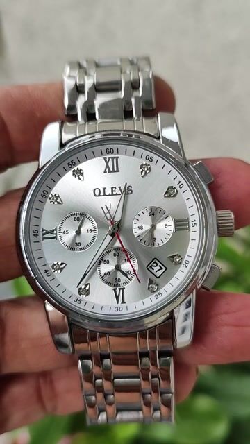 Đồng hồ thời trang Olevs Full 6kim Nam , size 42mm. Mua bán Đồng hồ tại Thành phố Thủ Dầu Một Bình Dương được đăng bởi Đồng hồ zin hình 1