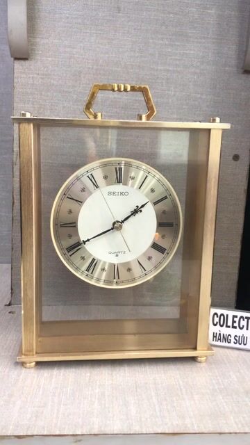 Đồng hồ để bàn Seiko mạ vàng 95%. Mua bán Nội thất, đồ gia dụng khác tại Quận 8 Tp Hồ Chí Minh được đăng bởi Nguyễn Xuân Trường hình 1