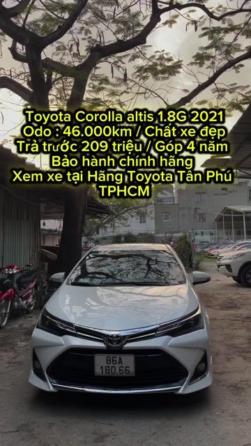 Toyota Corolla Altis 1.8G 2021. Mua bán Ô tô tại Quận Tân Phú Tp Hồ Chí Minh được đăng bởi Lê Tấn Dũ hình 1