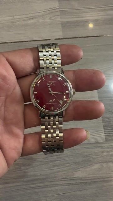 Đồng hồ Longines Ultra Chron mặt huyết Size 35,5mm. Mua bán Đồng hồ tại Thành phố Vũng Tàu Bà Rịa - Vũng Tàu được đăng bởi Trung Movado hình 1