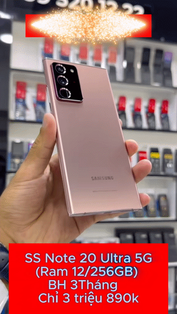 Samsung Note 20 Ultra 5G Ram 12GB BH 3 tháng. Mua bán Điện thoại tại Thành phố Bến Tre Bến Tre được đăng bởi TN Store hình 1