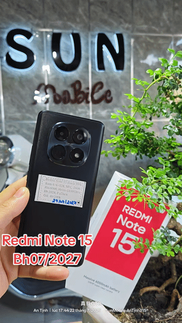 Redmi Note 15 R6+128 Bh07/2027 Pin6000. Mua bán Điện thoại tại Huyện Trảng Bàng Tây Ninh được đăng bởi Sun Mobile Shop Điện Thoại Trảng Bàng Tây Ninh 01 hình 1