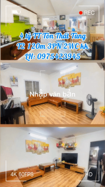 Mua bán Căn hộ Chung cư Quận Đống Đa Hà Nội diện tích 120 m² giá 4,8 tỷ
