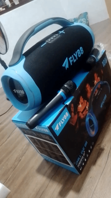 Loa Bluetooth FLY88 100W Đen, Xanh dương. Mua bán Tivi, Âm thanh tại Thành phố Vinh Nghệ An được đăng bởi Cuong hình 1