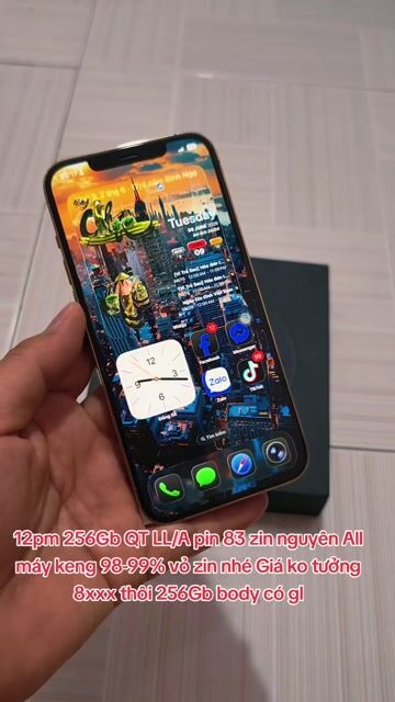 Apple iPhone 12 Pro Max 256GB Vàng máy zin ALL. Mua bán Điện thoại tại Thành phố Mỹ Tho Tiền Giang được đăng bởi LH Max Dilys hình 1