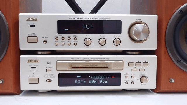 Bộ Denon F100. Loa, ampli,  MD. Tất cả rất mới.. Mua bán Tivi, Âm thanh tại Thành phố Thủ Dầu Một Bình Dương được đăng bởi Lê Nguyễn Audio hình 1