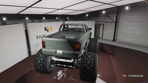 FIVEM Dodge Ram Monster Truck | Realistic Monster Truck [Badged] Add-On | Custom Suspension | Huge Tires | Add-On | Optimized | Fivem Ready | High Quality, video preview