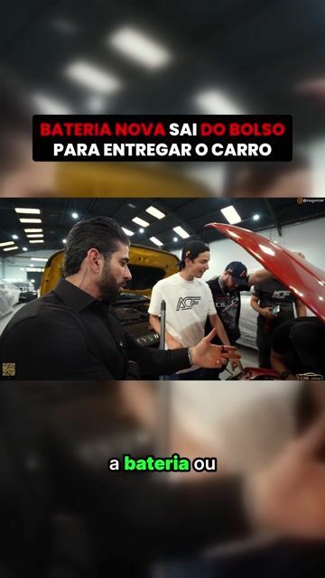 BATERIA NOVA SAI DO BOLSO PARA ENTREGAR O CARRO