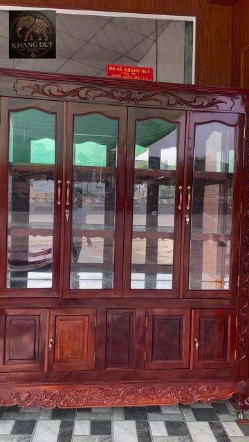 Tủ ly Đồ gỗ Khang Duy 2m1 x 1m8 x 55. Mua bán Tủ, kệ gia đình tại Huyện Cần Giuộc Long An được đăng bởi Đồ Gỗ KHANG DUY hình 1