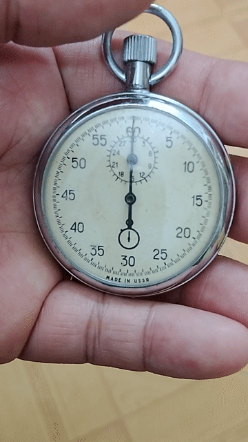 Đồng hồ bấm giây Kim loại Liên Xô made in USSR. Mua bán Đồ sưu tầm, đồ cổ tại Quận Tân Bình Tp Hồ Chí Minh được đăng bởi AHuy hình 1