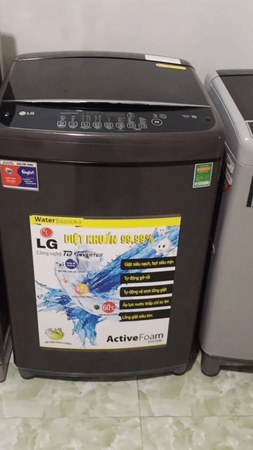 Máy giặt LG 15.5kg ThinQ INVERTER zin đẹp bao ship. Mua bán Máy giặt tại Quận 11 Tp Hồ Chí Minh được đăng bởi điện lạnh LÊ DƯƠNG 87 hình 1