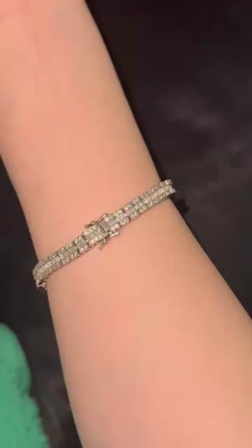 Lắc tay Nam Bạc 925 đá Baguette. Mua bán Phụ kiện thời trang khác tại Quận Phú Nhuận Tp Hồ Chí Minh được đăng bởi Duc Anh hình 1