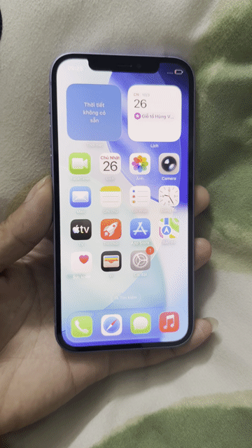 iPhone 12 Tím 64GB - Bản Quốc Tế. Mua bán Điện thoại tại Quận Nam Từ Liêm Hà Nội được đăng bởi Chu Vũ hình 1