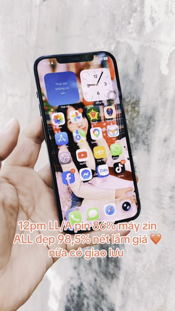 Apple iPhone 12 Pro Max 128GB Xanh 2 sim pin 86. Mua bán Điện thoại tại Thành phố Mỹ Tho Tiền Giang được đăng bởi LH Max Dilys hình 1