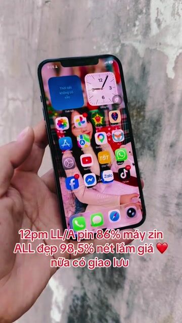 Apple iPhone 12 Pro Max 128GB Xanh 2 sim pin 86. Mua bán Điện thoại tại Thành phố Mỹ Tho Tiền Giang được đăng bởi LH Max Dilys hình 1