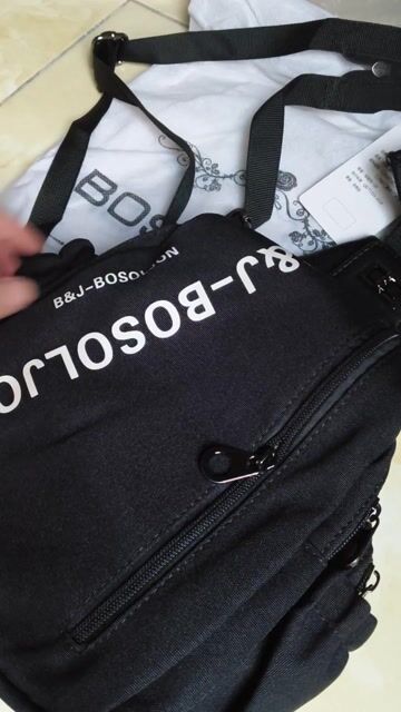 Túi đeo chéo B&J-BOSOLJON Đen. Mua bán Túi xách tại Quận Gò Vấp Tp Hồ Chí Minh được đăng bởi Võ Thị Thanh May hình 1