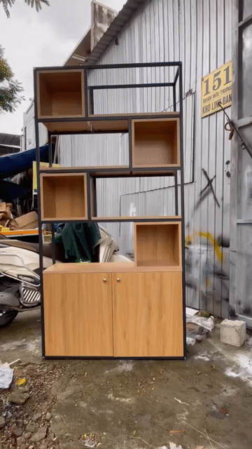 Kệ trang trí Gỗ MDF Sắt Nâu Đen. Mua bán Tủ, kệ gia đình tại Quận Cẩm Lệ Đà Nẵng được đăng bởi Trần thuỳ dung hình 1