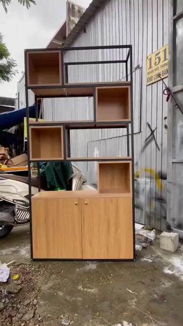 Kệ trang trí Gỗ MDF Sắt Nâu Đen. Mua bán Tủ, kệ gia đình tại Quận Cẩm Lệ Đà Nẵng được đăng bởi Trần thuỳ dung hình 1