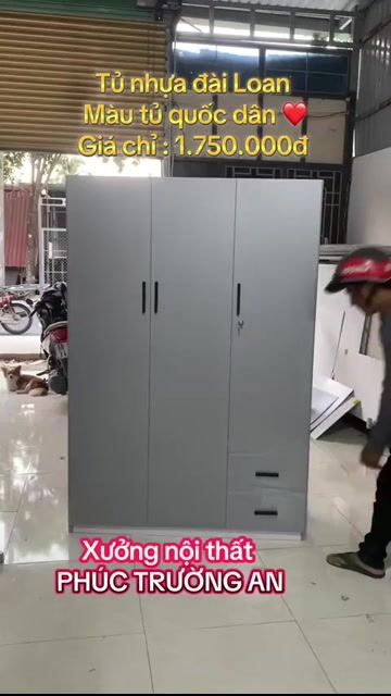 Tủ quần áo Nhựa Đài Loan Xám 180cm. Mua bán Tủ, kệ gia đình tại Quận Bình Thạnh Tp Hồ Chí Minh được đăng bởi Nội Thất Gia Đình hình 1