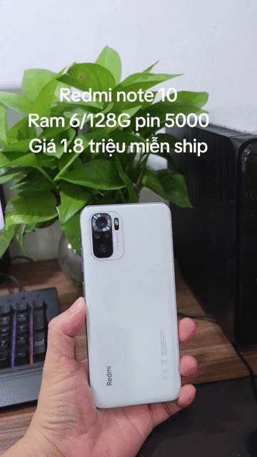 Redmi Note 10 6GB/128GB màn zin mượt pin khỏe. Mua bán Điện thoại tại Quận Hà Đông Hà Nội được đăng bởi Shop Điện Thoại Cũ Zin hình 1