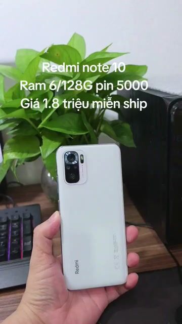 Redmi Note 10 6GB/128GB màn zin mượt pin khỏe. Mua bán Điện thoại tại Quận Hà Đông Hà Nội được đăng bởi Shop Điện Thoại Cũ Zin hình 1