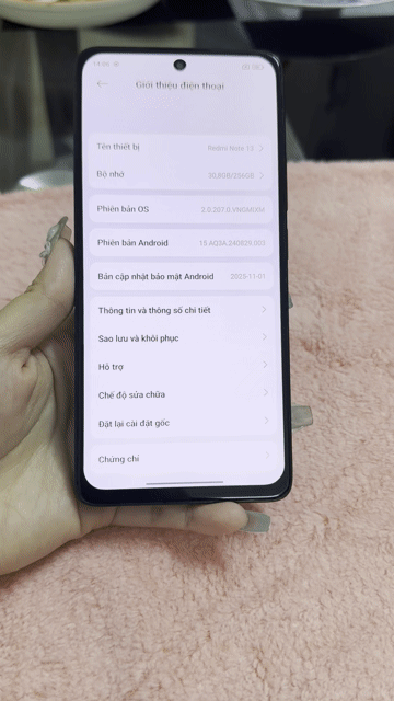 Xiaomi Redmi Note 13 Ram8/256GB Đen. Mua bán Điện thoại tại Quận 11 Tp Hồ Chí Minh được đăng bởi Lưu Văn Đủ hình 1
