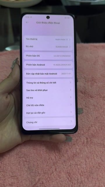 Xiaomi Redmi Note 13 Ram8/256GB Đen. Mua bán Điện thoại tại Quận 11 Tp Hồ Chí Minh được đăng bởi Lưu Văn Đủ hình 1